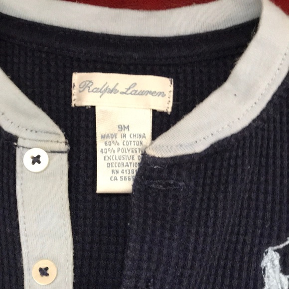 Two toned Ralph Lauren boys onesie. - Picture 2 of 4